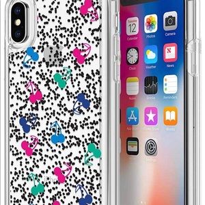 iPhone x liquid glitter case